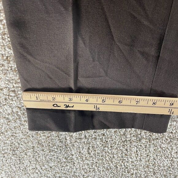 Talbots Pants Womens 6 Brown Signature Boot Trousers Polyester Preppy Career - Picture 6 of 11